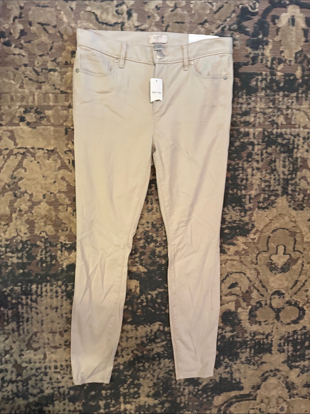 LOFT Skinny Pants in Light Tan